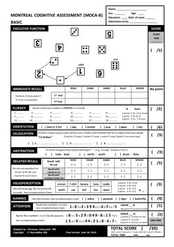 MOCA Basic PDF | PDF | Mental Processes | Neuropsychological Assessment
