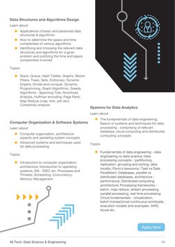 Data Structures and Algorithms Design 
Topics
Learn about:
Applications of basic and advanced data 
structures & algorithms
H