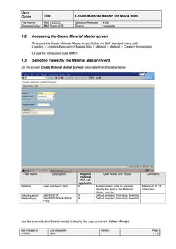 Create Material Master for Stock Items | PDF | Warehouse | Computer File