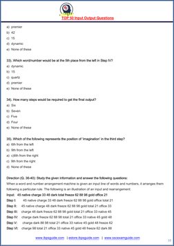 TOP 50 Input Output Questions 
 
 
www.ibpsguide.com  (http://www.ibpsguide.com/)  | estore.ibpsguide.com  (http://estore.i