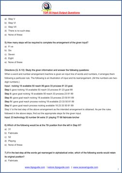 TOP 50 Input Output Questions 
 
 
www.ibpsguide.com  (http://www.ibpsguide.com/)  | estore.ibpsguide.com  (http://estore.i