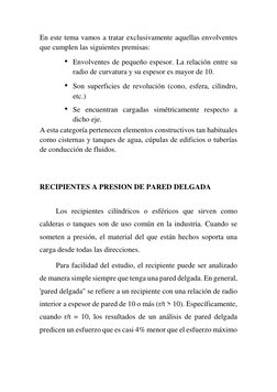 En este tema vamos a tratar exclusivamente aquellas envolventes 
que cumplen las siguientes premisas:  
• Envolventes de pequ