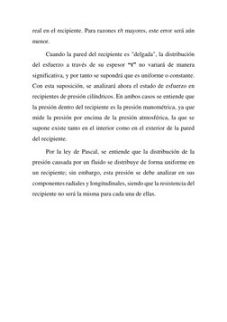 real en el recipiente. Para razones r/t mayores, este error será aún 
menor.  
Cuando la pared del recipiente es "delgada", l
