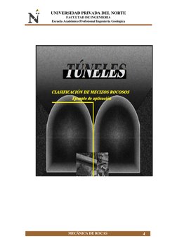 UNIVERSIDAD PRIVADA DEL NORTE 
FACULTAD DE INGENIERIA 
Escuela Académico Profesional Ingeniería Geológica 
MECÁNICA DE ROCAS