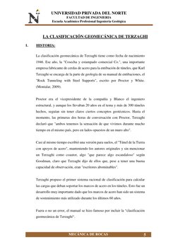 UNIVERSIDAD PRIVADA DEL NORTE 
FACULTAD DE INGENIERIA 
Escuela Académico Profesional Ingeniería Geológica 
MECÁNICA DE ROCAS