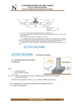 UNIVERSIDAD PRIVADA DEL NORTE 
FACULTAD DE INGENIERIA 
Escuela Académico Profesional Ingeniería Geológica 
MECÁNICA DE ROCAS