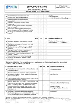 Fan Inspection and Test Procedure | PDF | Specification (Technical ...