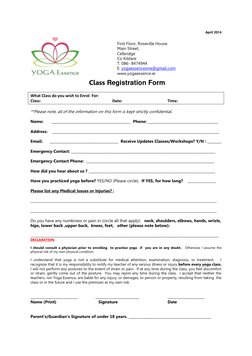 April 2014 
 
 
 
 
First Floor, Roseville House 
 
Main Street,  
                             Celbridge 
 
Co Kildare 
 
T: