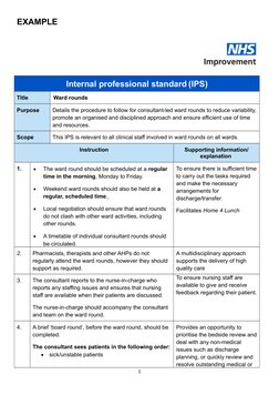 Process Included In Ward Rounds Guidelines for Effective Ward Rounds | PDF | Patient | Patient Safety