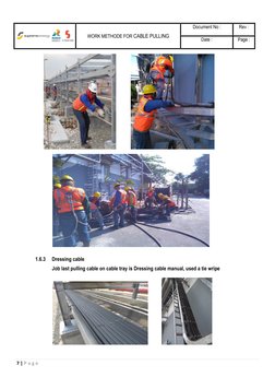 Cable Pulling Work Methodology Guide | PDF | Crane (Machine ...
