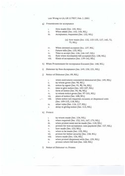 Lui~; Wong vs CA, GR 117857, Feb. :2. 2001 
g) Presentment ror acceptance 
1. 
How made (Sec. 145, NIL) 
ii. 
When m'ade (Sec