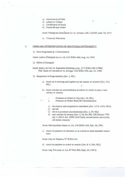 a) Documems of Title 
b) Letters of Credit 
c.J 
Certificates of Stock 
d) Postal Money Order 
Read: Philippine Eauc
1~non Co