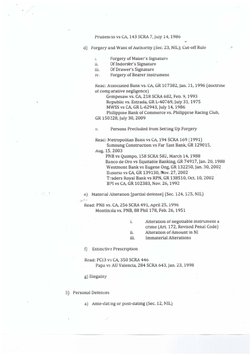 Pruaencio vs CA, 143 SCRA 7, July 14, 1986 
... 
d) Forgery and Want of Authority (Sec: 23, NIL); Cut-off Rule 
1. 
Forgery o