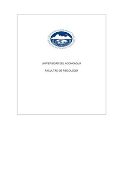  
 
 
 
UNIVERSIDAD DEL ACONCAGUA 
FACULTAD DE PSICOLOGÍA 
 
 
 
 
 
