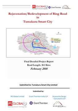 Rejuvenation/Redevelopment of Ring Road 
in  
Tumakuru Smart City 
Submitted to: Tumakuru Smart City Limit