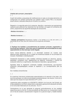 10 
 
(…) 
 
 
Análisis del currículo  prescriptivo 
(…) 
 
A partir del análisis y propuestas de modificaciones en cada uno
