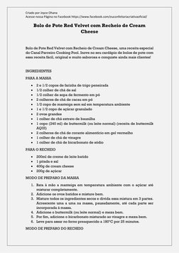 Criado por Joyce Ohana  
Acesse nossa Página no Facebook https://www.facebook.com/euconfeitariacriativaoficial/ 
 
Bolo de Po