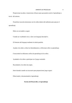 Diseño de Ambientes de Aprendizaje en Preescolar | PDF | Educación de ...