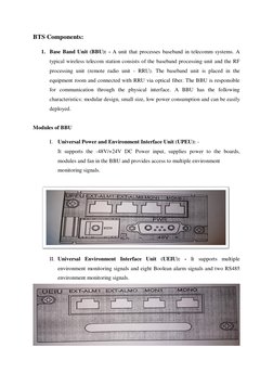 Telecom Bts Unit BTS Components in GSM Architecture | PDF | Information And ...