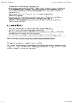 Schwabe Verlag, Basel 2018, ISBN 978-3-7965-3724-0.
Gilad Rabinovitch and Johnandrew Slominski: "Towards a Galant Pedagogy: P