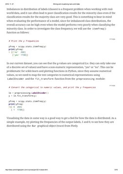 2016. 11. 27.
Mining and visualising real­world data
http://beta.cambridgespark.com/courses/jpm/02­module.html
6/16
Imbalance