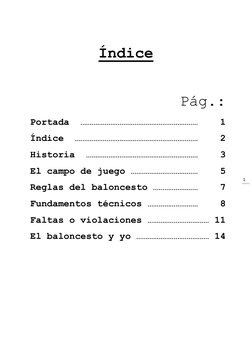 1 
 
Índice 
           
             Pág.: 
Portada  ………………………………………………………    1 
Índice  …………………………………………………………    2 
Hist