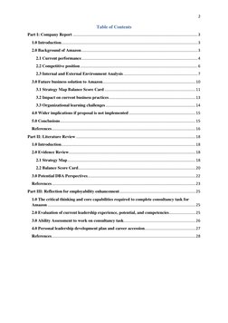 2 
 
Table of Contents 
Part I: Company Report ..............................................................................