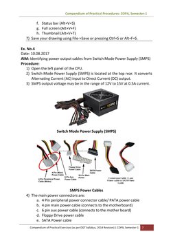 Compendium of Practical Procedures: COPA, Semester-1  
 
Compendium of Practical Exercises (as per DGT Syllabus, 2014 Revisio