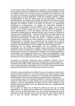 y más de dos veces el PIB agropecuario colombiano. Como indicativo de este
tema, podemos comparar el estimativo de subsidio a