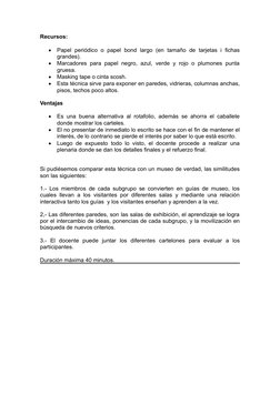 Técnica del Museo para el Aula | PDF | Hoja | Papel