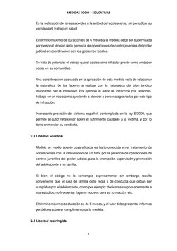 Medidas Socioeducativas para Adolescentes Infractores | PDF | Castigos ...
