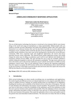 ISSN: 2289-7615 
Page 40 
International Journal of Information System and Engineering 
 
www.ftms.edu.my/journals/index.php/j