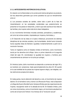 10 
 
2.1.2. ANTECEDENTES HISTÓRICOS EVOLUTIVOS: 
En relación con la Historicidad, en la construcción teórica del género es p