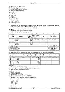 ---------------------------------------------------  Ms. Excel ------------------------------------------------------------