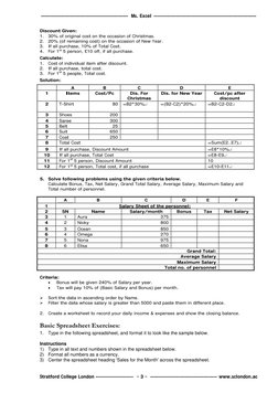 ---------------------------------------------------  Ms. Excel ------------------------------------------------------------