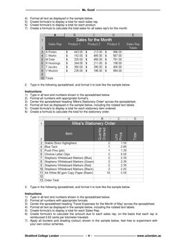 ---------------------------------------------------  Ms. Excel ------------------------------------------------------------
