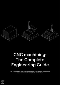 1
Learn all you need to know about CNC machining in 25 minutes or less. Whether you are an experienced 
design engineer or ju