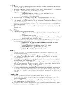 Metallographic Specimen Preparation Guide | PDF | Grinding (Abrasive ...