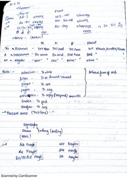 German A1 Handwritten Notes PDF | PDF