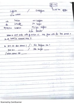 German A1 Handwritten Notes PDF | PDF