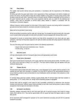 11kV Switchgear Technical Specifications | PDF | Electrical Wiring | Switch