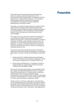 Preamble 
This guide has been produced jointly by the Planning 
Service, an Agency within the Department of the 
Environment,