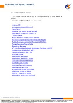 BOLETIM DE EVOLUÇÃO DA VERSÃO 26 
                       
 
 
Página 1 de 80 
© Todos os direitos reservados. – PC Sistemas