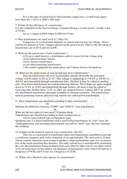 EE2251 
 
ELECTRICAL MACHINES I 
122 
SCE 
 
 
                                   ELECTRICAL AND ELECTRONICS ENGINEERING 
If
