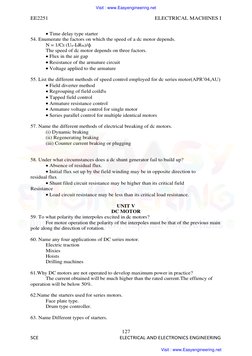 EE2251 
 
ELECTRICAL MACHINES I 
127 
SCE 
 
 
                                   ELECTRICAL AND ELECTRONICS ENGINEERING 
Tim
