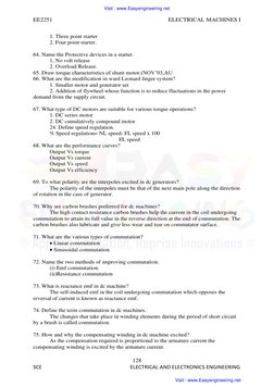 EE2251 
 
ELECTRICAL MACHINES I 
128 
SCE 
 
 
                                   ELECTRICAL AND ELECTRONICS ENGINEERING 
1.