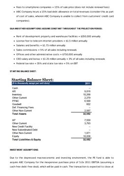 Fees to smartphone companies = 15% of sale price (does not include renewal fees)
ABC Company incurs a 15% bad debt allowance
