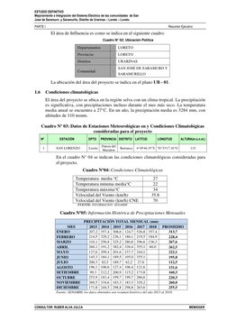 ESTUDIO DEFINITIVO 
Mejoramiento e Integración del Sistema Eléctrico de las comunidades  de San 
José de Saramuro  y Saramuri