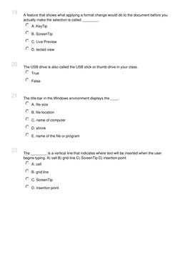 Exam 1: Introduction to Computers | PDF | Graphical User Interfaces ...