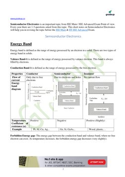 Semiconductor Notes for JEE Exams | PDF | P–N Junction | Bipolar ...